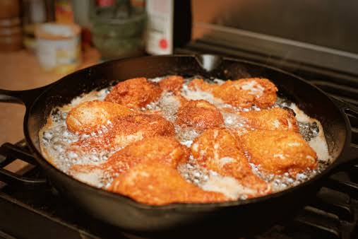 Ayam crispy baru digoreng